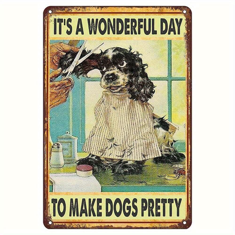 Fun Dog Groomer Metal Sign The Perfect Gift for Pet Lovers Suitable for Home Bar Cafe And Gym Decor aluminum 20x30cm
Fun Dog Groomer Metal Sign The Perfect Gift for Pet Lovers Suitable for Home Bar Cafe And Gym Decor aluminum 20x30cm