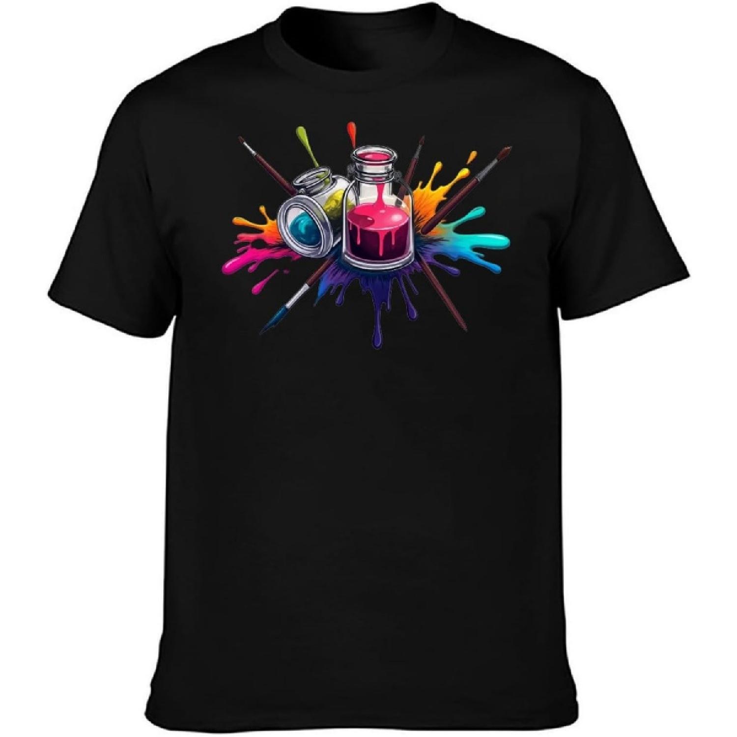 JIEAI Men s Fashion Colourful Paintbrush and Medicine Comfortable Adult Casual T-Shirt Black XXXXXL чорний
JIEAI Men s Fashion Colourful Paintbrush and Medicine Comfortable Adult Casual T-Shirt Black XXXXXL чорний