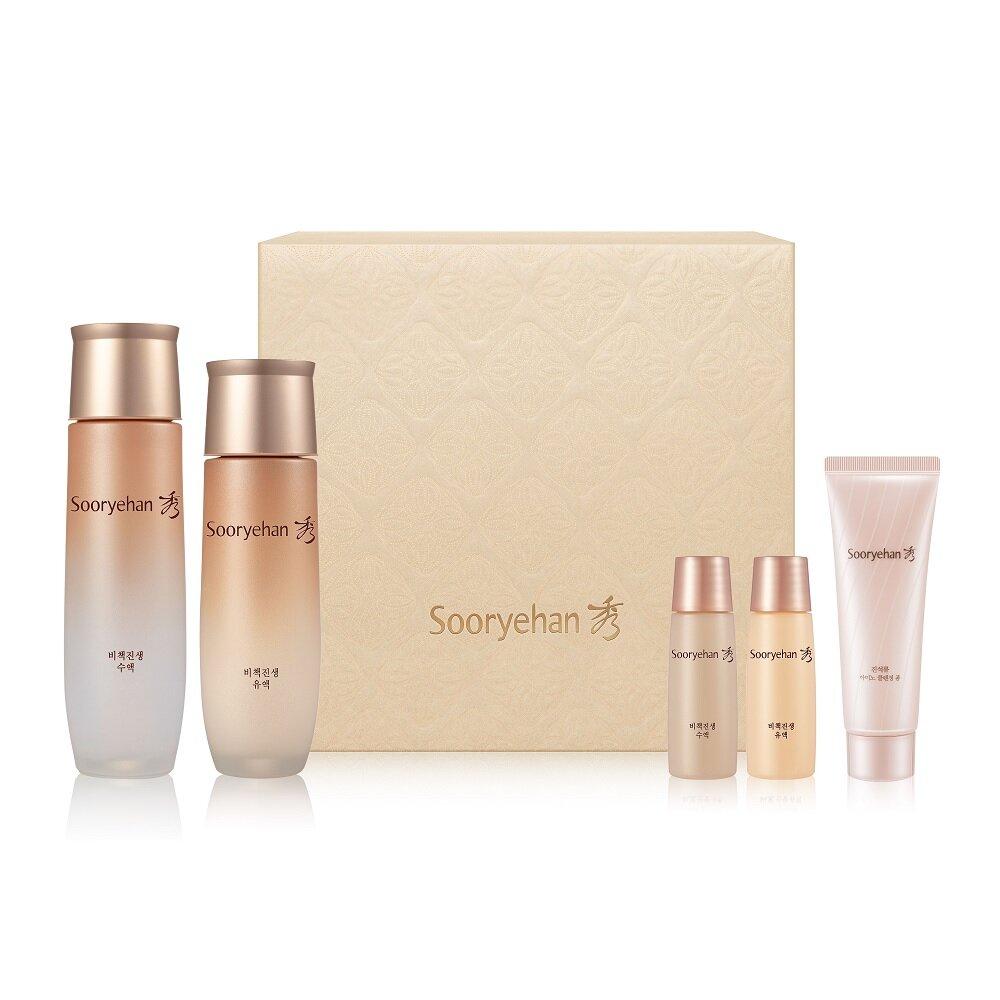 Специальный набор Sooryehan Bichaek Ginseng 2P (Тонер 150 мл + Эмульсия 130 мл + Специальный подарок)
Специальный набор Sooryehan Bichaek Ginseng 2P (Тонер 150 мл + Эмульсия 130 мл + Специальный подарок)