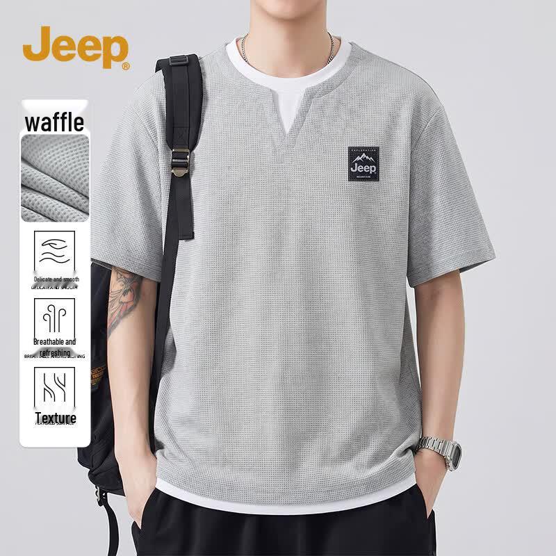 JEEP Men s Waffle Faux Two-Piece Short Sleeve T-Shirt L
JEEP Men s Waffle Faux Two-Piece Short Sleeve T-Shirt L