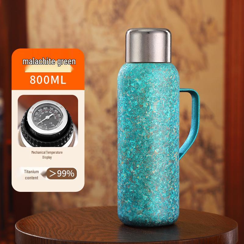 Pure Titanium Large Capacity Thermos Pot with Temperature Display - Ideal for Home and Outdoor Use 850ML
Pure Titanium Large Capacity Thermos Pot with Temperature Display - Ideal for Home and Outdoor Use 850ML