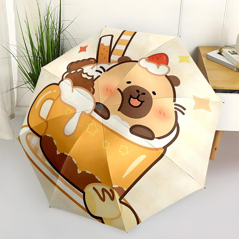 Capybara Themed Travel Umbrella 8 Ribs Automatic Opening and Closing, Portable Folding Design, Compact and Stylish Umbrella Suitable for Out
Capybara Themed Travel Umbrella 8 Ribs Automatic Opening and Closing, Portable Folding Design, Compact and Stylish Umbrella Suitable for Out
