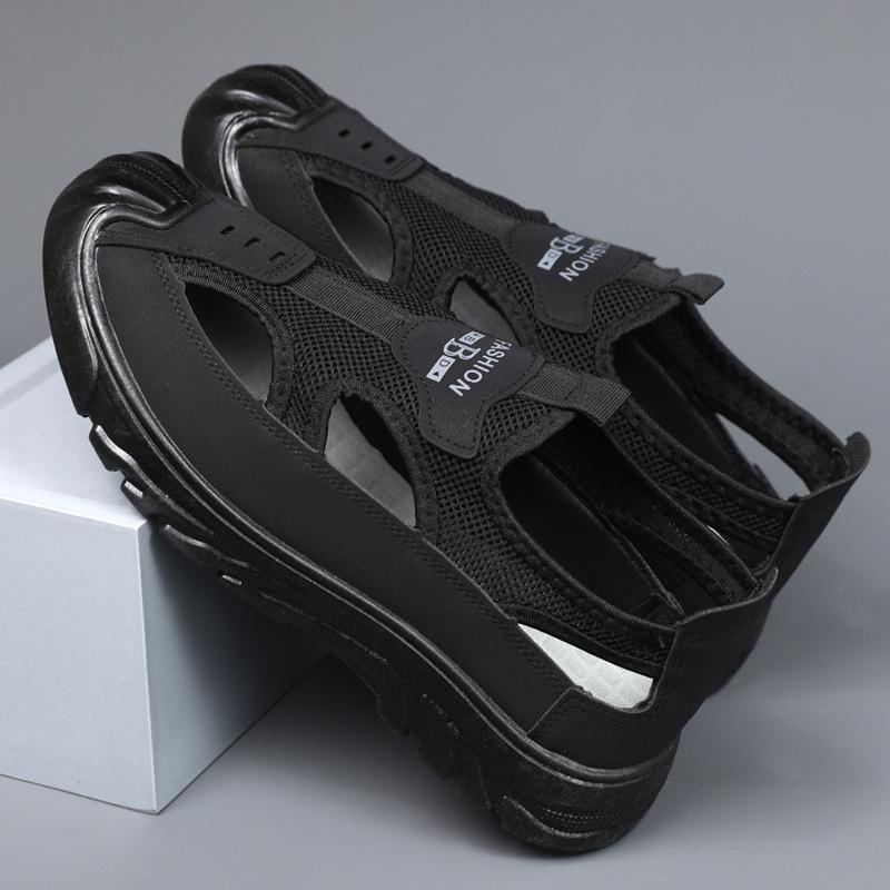 Men s sandals summer hollow hole shoes outdoor breathable casual one-pedal sports beach shoes 44 чёрный
Men s sandals summer hollow hole shoes outdoor breathable casual one-pedal sports beach shoes 44 чёрный