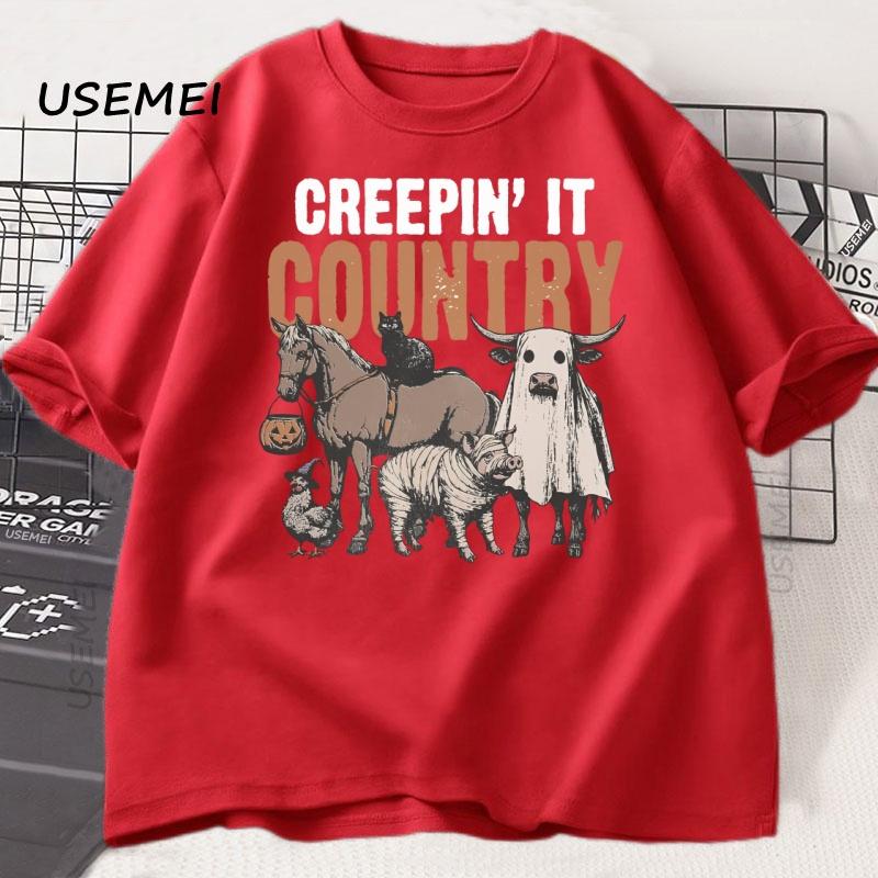 Country Halloween Funny Western Tshirt Graphic Tees Unisex Women Cotton Short Sleeve Tshirt Vintage Farm Animals T Shirt S
Country Halloween Funny Western Tshirt Graphic Tees Unisex Women Cotton Short Sleeve Tshirt Vintage Farm Animals T Shirt S