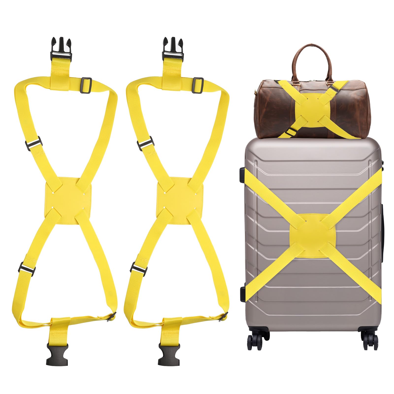 uxcell 2-Piece Suitcase Strap Bungee, Adjustable Suitcase Strap Buckle, Elastic Suitcase Strap Belt for Carry-On Bags, Airport Travel Accessories, Tra
uxcell 2-Piece Suitcase Strap Bungee, Adjustable Suitcase Strap Buckle, Elastic Suitcase Strap Belt for Carry-On Bags, Airport Travel Accessories, Tra