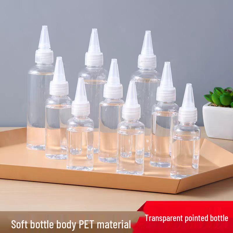 New Transparent Pointed Plastic Bottle - 30ml, 50ml, 100ml PET Squeezable, Refillable for Glue & Paint 10ml
New Transparent Pointed Plastic Bottle - 30ml, 50ml, 100ml PET Squeezable, Refillable for Glue & Paint 10ml