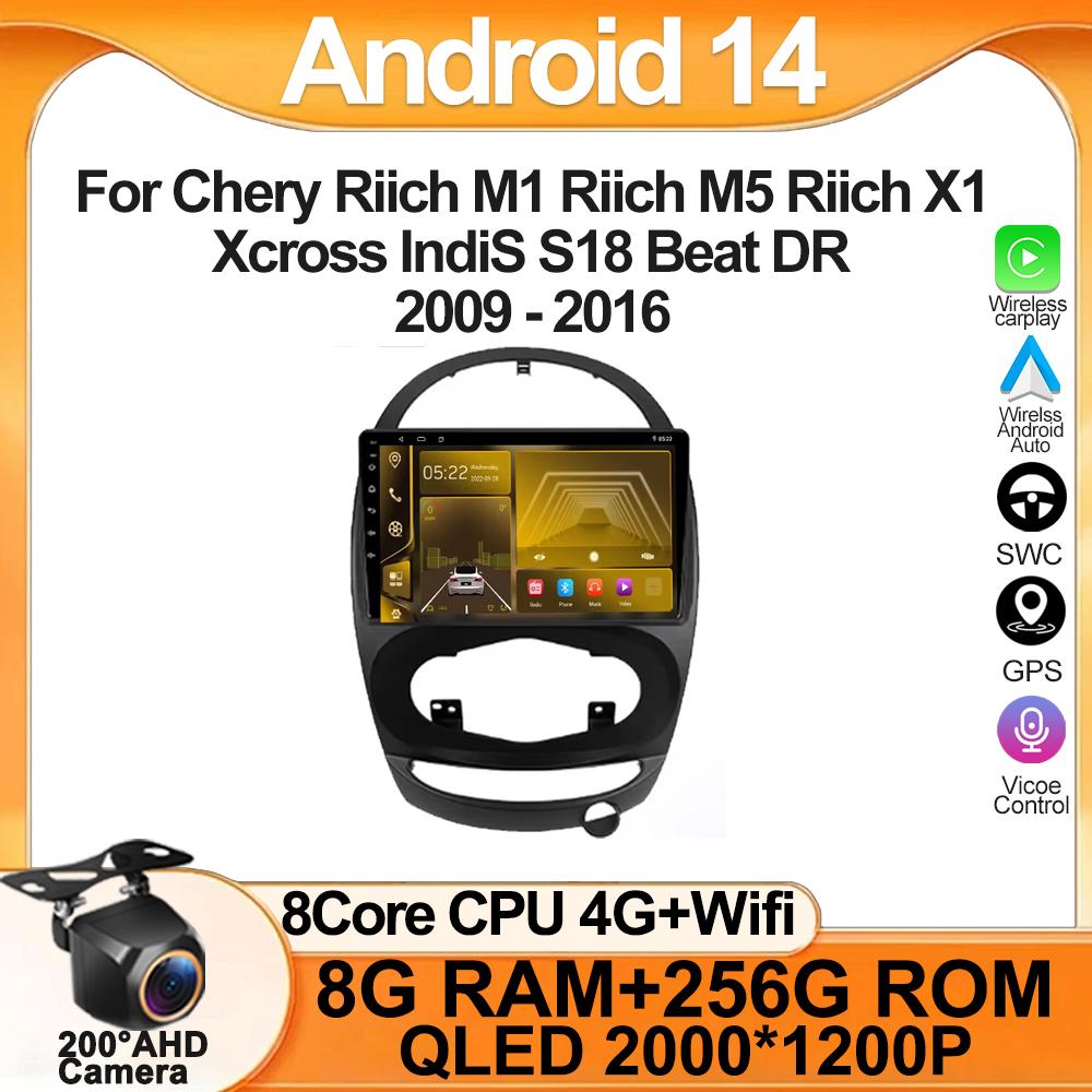 Для Chery Riich M1 Riich M5 Riich X1 Xcross IndiS S18 Beat DR 2009-2016 Android 13 Мультимедийный видеоэкран QLED DSP навигация
Для Chery Riich M1 Riich M5 Riich X1 Xcross IndiS S18 Beat DR 2009-2016 Android 13 Мультимедийный видеоэкран QLED DSP навигация