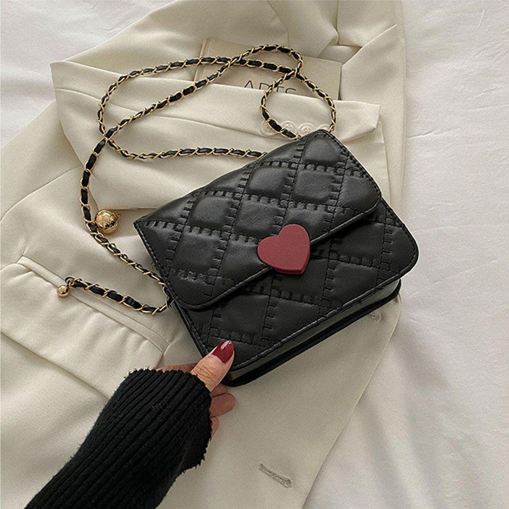 Luxury Handbags Designer Women Heart Shape Shoulder Bag Fashion Plaid Pu Leather Crossbody Bags Rhombic Chain Square Single Bags 12.5 11 5.5cm
Luxury Handbags Designer Women Heart Shape Shoulder Bag Fashion Plaid Pu Leather Crossbody Bags Rhombic Chain Square Single Bags 12.5 11 5.5cm