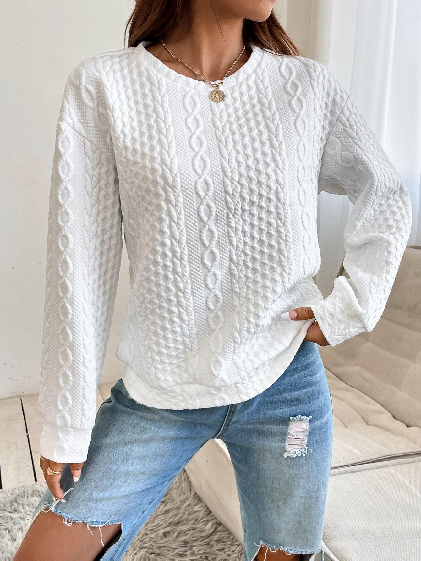 2025 Spring & Autumn Women s Loose Solid Color Textured Sweatshirt - Versatile Drop Shoulder Design XL
2025 Spring & Autumn Women s Loose Solid Color Textured Sweatshirt - Versatile Drop Shoulder Design XL