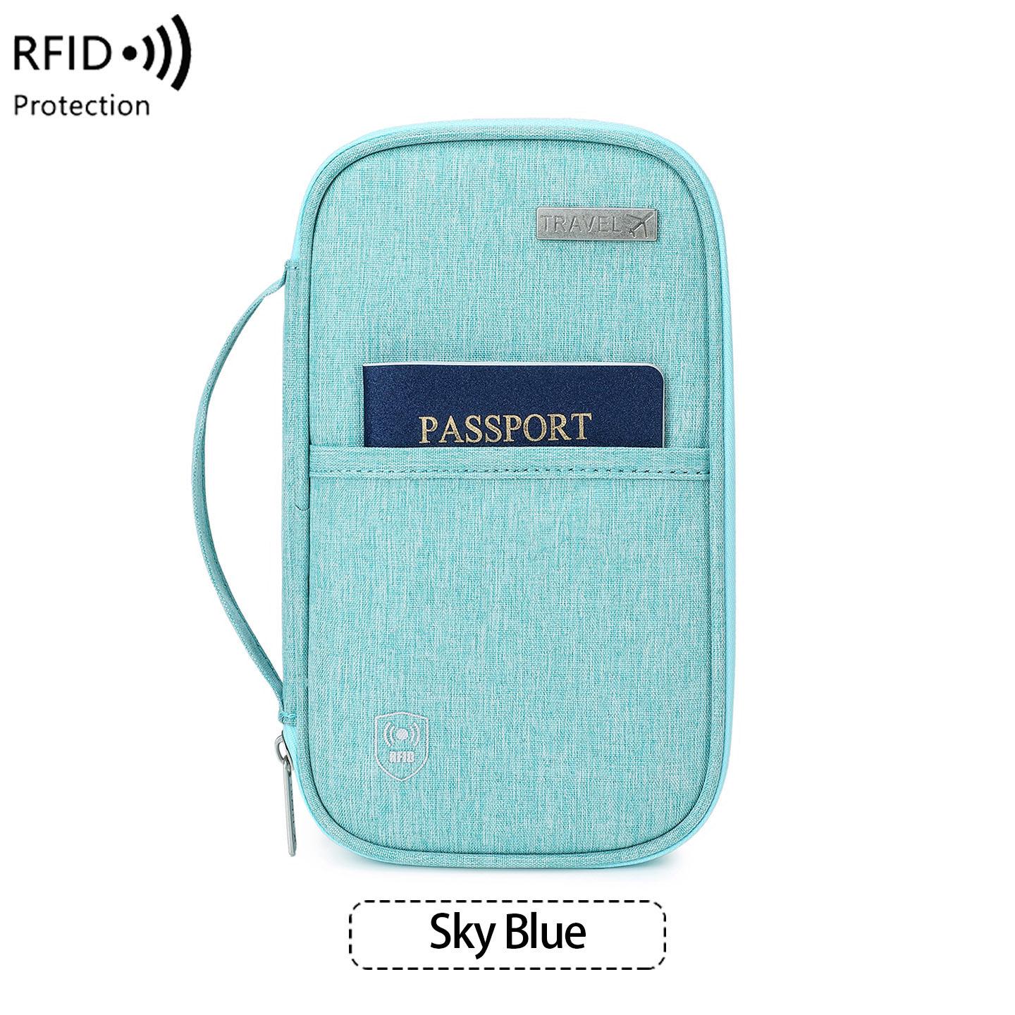 RFID Passport Holder: Waterproof, Anti-magnetic, Multifunctional Travel Wallet for Men and Women небо синє кольору
RFID Passport Holder: Waterproof, Anti-magnetic, Multifunctional Travel Wallet for Men and Women небо синє кольору