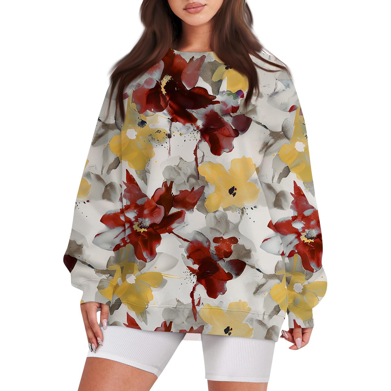 Женский повседневный свободный свитер с круглым вырезом и длинными рукавами с принтом и карманом XL винный
Женский повседневный свободный свитер с круглым вырезом и длинными рукавами с принтом и карманом XL винный