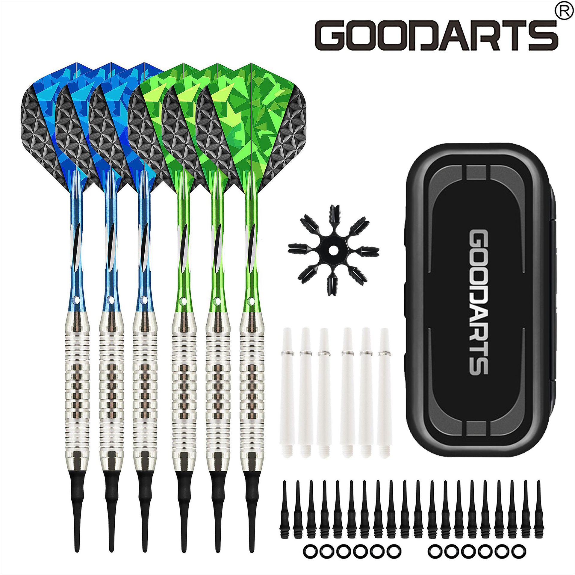 GOODARTS Bright Crystal Soft Electronic Dart Tip Set with Protector, 18g
GOODARTS Bright Crystal Soft Electronic Dart Tip Set with Protector, 18g