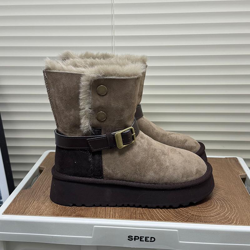 Fleece thick-soled snow boots women s 2025 winter new plush warm belt buckle medium tube boots cold-proof cotton shoes 40
Fleece thick-soled snow boots women s 2025 winter new plush warm belt buckle medium tube boots cold-proof cotton shoes 40