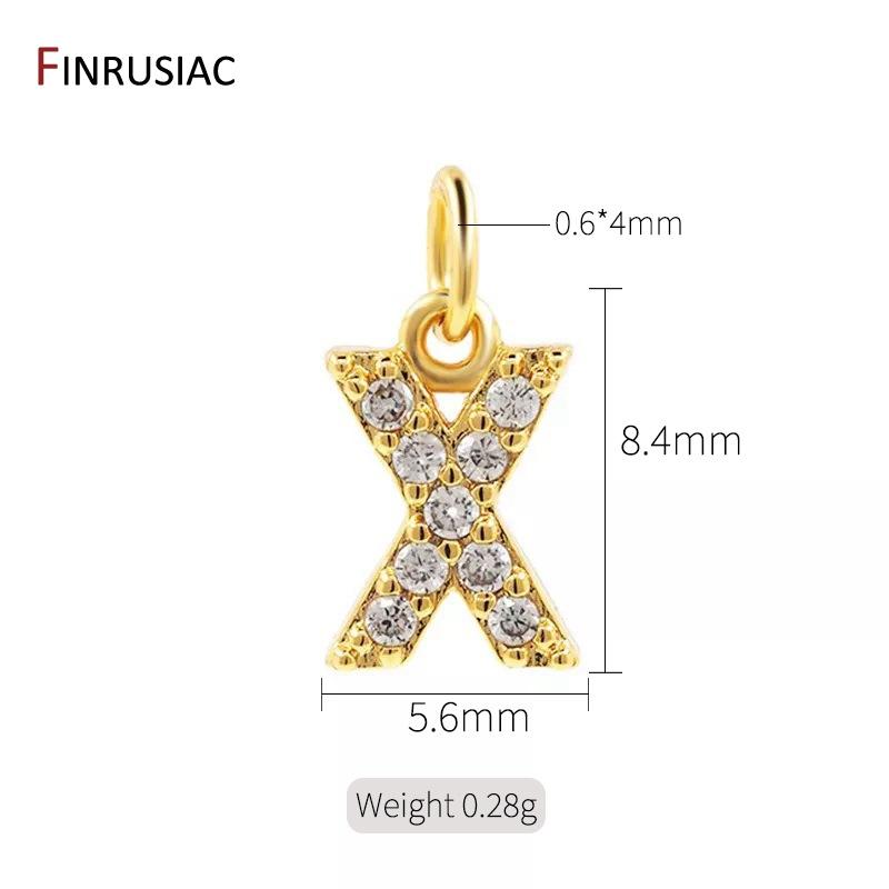 Trendy 14K Gold Plated Brass Cubic Zirconia Crystal Pendants for Women 26 Letters Charms Necklace Earring Making Accessories 2 pieces
Trendy 14K Gold Plated Brass Cubic Zirconia Crystal Pendants for Women 26 Letters Charms Necklace Earring Making Accessories 2 pieces