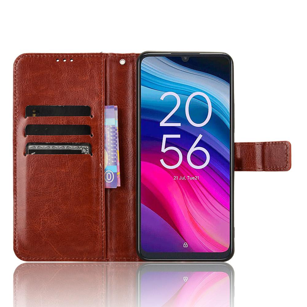 For TCL 505 T509K T5094 Case Viewing Stand PU Leather Crazy Horse Texture Phone Cover Gold
For TCL 505 T509K T5094 Case Viewing Stand PU Leather Crazy Horse Texture Phone Cover Gold