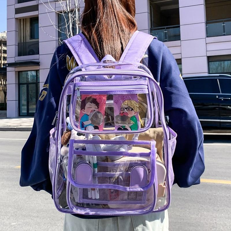 Amazon school concert transparent backpack, schoolbag, large-capacity student schoolbag рожевий
Amazon school concert transparent backpack, schoolbag, large-capacity student schoolbag рожевий