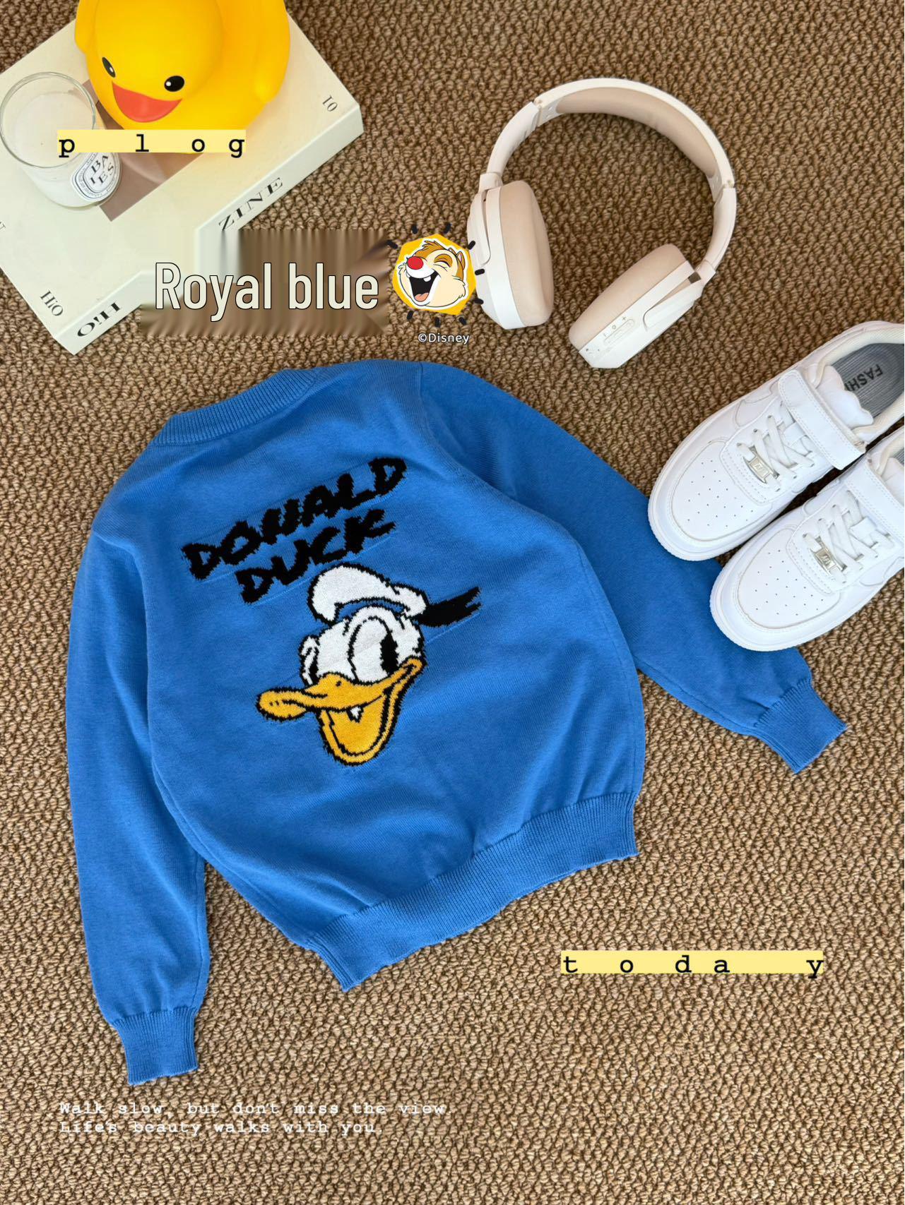 Чарівний в язаний кардиган з мультяшним принтом для дітей - Затишний стиль 90cm королівський синій колір
Чарівний в язаний кардиган з мультяшним принтом для дітей - Затишний стиль 90cm королівський синій колір