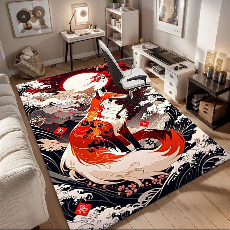 Japanese Fox Waves Art Print PosterOffice Mat Home Decor Office Desk Chair Rugs Chair Carpet for office Chair Mat Gift For Halloween & Chris 60cm by 90cm
Japanese Fox Waves Art Print PosterOffice Mat Home Decor Office Desk Chair Rugs Chair Carpet for office Chair Mat Gift For Halloween & Chris 60cm by 90cm