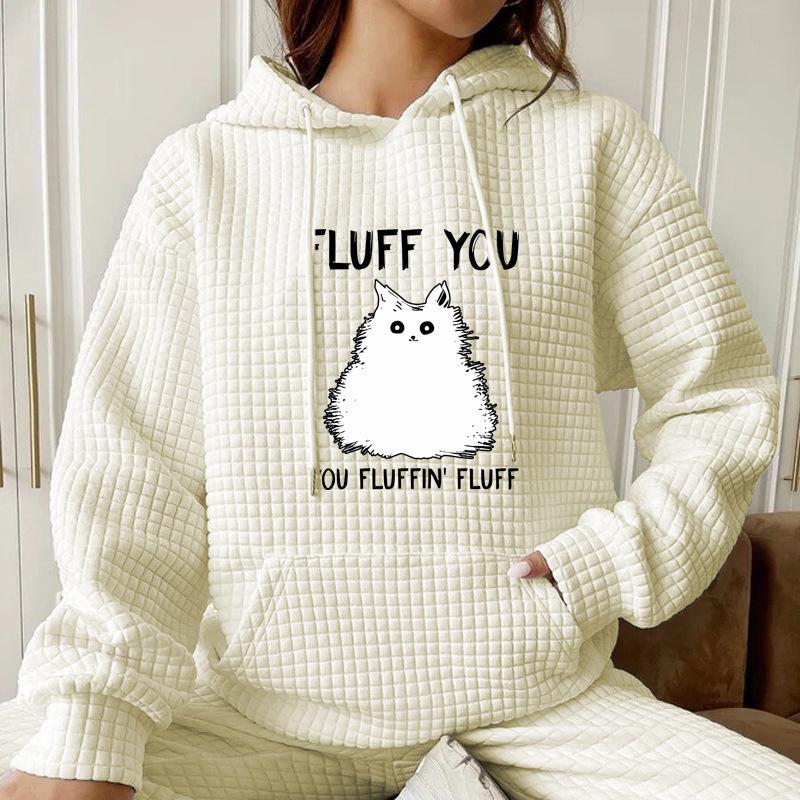 Women s Waffle Knit Hooded Sweatshirt with Cat Letter Print - 2023 Autumn/Winter Collection, Loose Fit, European Sizes XXL абрикосовый
Women s Waffle Knit Hooded Sweatshirt with Cat Letter Print - 2023 Autumn/Winter Collection, Loose Fit, European Sizes XXL абрикосовый