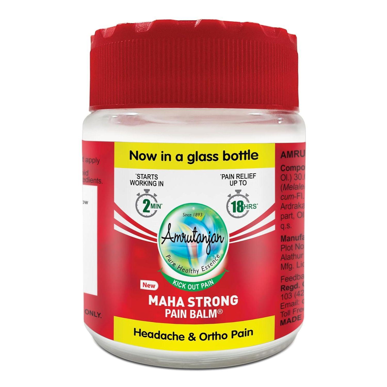 Новый бальзам Maha Strong Pain Balm - 50 мл | Подходит для лечения сильных головных болей, ортопедических болей, болей в суставах | 100% аюрведический | Начинает действовать в течение 2 минут. 50 ML
Новый бальзам Maha Strong Pain Balm - 50 мл | Подходит для лечения сильных головных болей, ортопедических болей, болей в суставах | 100% аюрведический | Начинает действовать в течение 2 минут. 50 ML