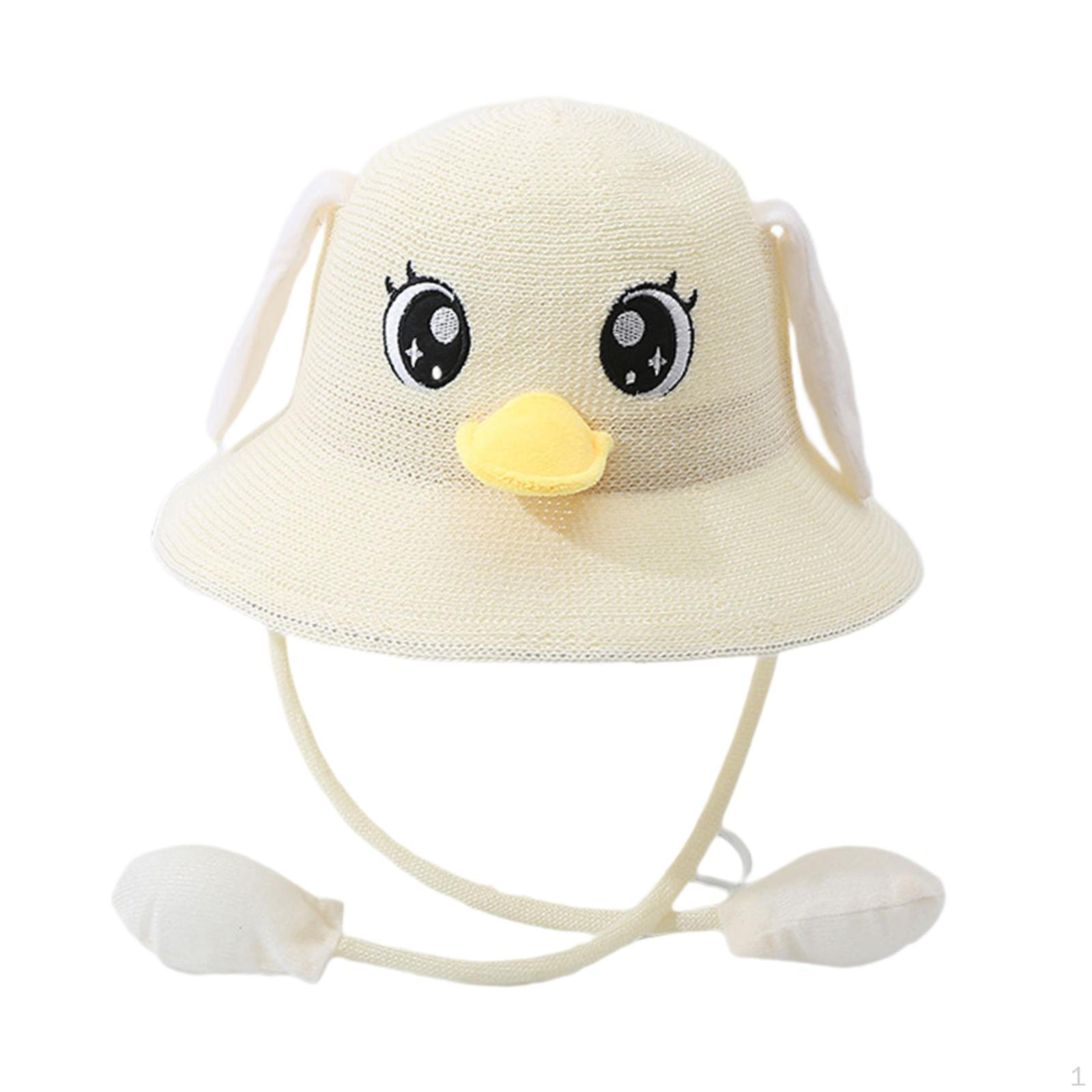 Children Cute Sun Hat Movement Jumping Hats for Short Travel Holidays Milky White
Children Cute Sun Hat Movement Jumping Hats for Short Travel Holidays Milky White