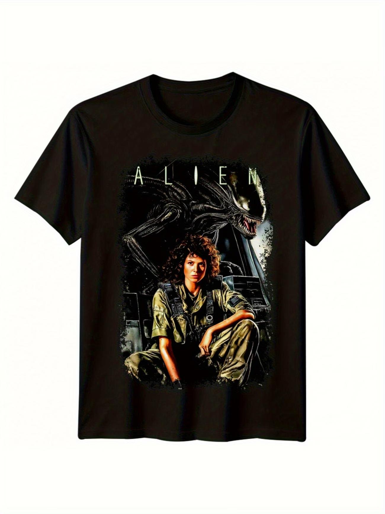 Novelty Vintage Alien Poster Horror Movie Style Graphic T Shirt Women Unisex Cotton Tee Summer Spring Oversized Top Harajuku ONeck S
Novelty Vintage Alien Poster Horror Movie Style Graphic T Shirt Women Unisex Cotton Tee Summer Spring Oversized Top Harajuku ONeck S