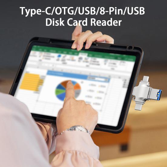 Otg Converter 4-в-1 Многофункциональный диск Type-C Адаптер Кардридер Tf Аксессуары для телефонов A
Otg Converter 4-в-1 Многофункциональный диск Type-C Адаптер Кардридер Tf Аксессуары для телефонов A