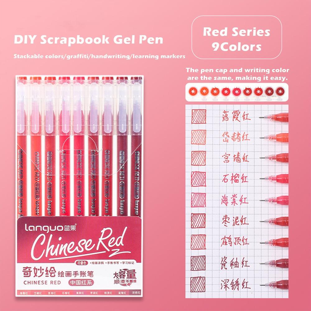 9pcs Large Capacity Color Gel Pen Art Painting Graffiti Doodling Pen Art Markers Students Red Series
9pcs Large Capacity Color Gel Pen Art Painting Graffiti Doodling Pen Art Markers Students Red Series