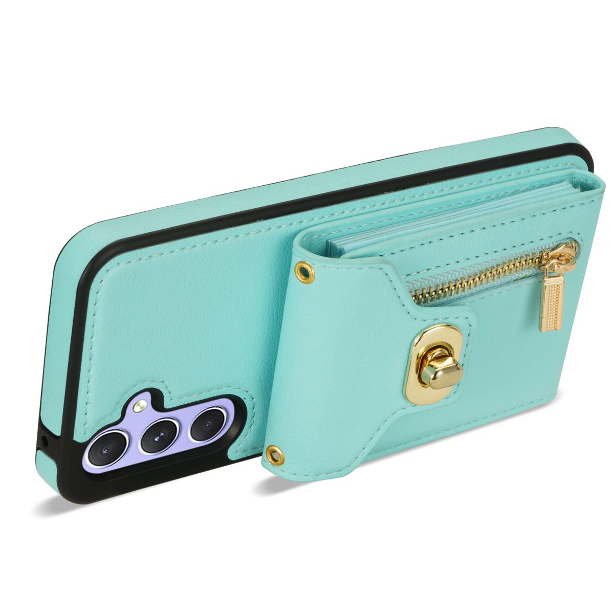 For Samsung Galaxy S24 FE Case Leather+TPU Phone Cover with Card Bag,Shoulder Strap Green
For Samsung Galaxy S24 FE Case Leather+TPU Phone Cover with Card Bag,Shoulder Strap Green