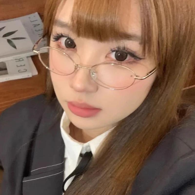 Japanese Harajuku Metal Oval Glasses Gold Silver Metal Square Glasses Vision Care Anti-blue Eyeglasses Frame for Women Men золотистий
Japanese Harajuku Metal Oval Glasses Gold Silver Metal Square Glasses Vision Care Anti-blue Eyeglasses Frame for Women Men золотистий