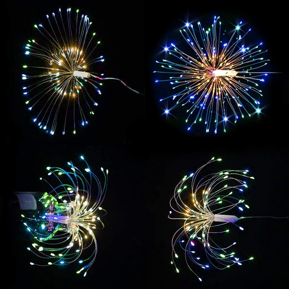Гирлянда Fairy Firework с дистанционным управлением 120 светодиодов с регулируемой яркостью 8 режимов освещения Проводные фонари
Гирлянда Fairy Firework с дистанционным управлением 120 светодиодов с регулируемой яркостью 8 режимов освещения Проводные фонари