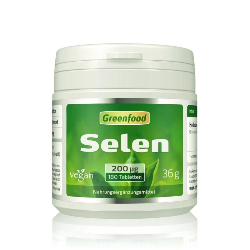 Greenfood Selenium 200 ug, 180 tablets
Greenfood Selenium 200 ug, 180 tablets