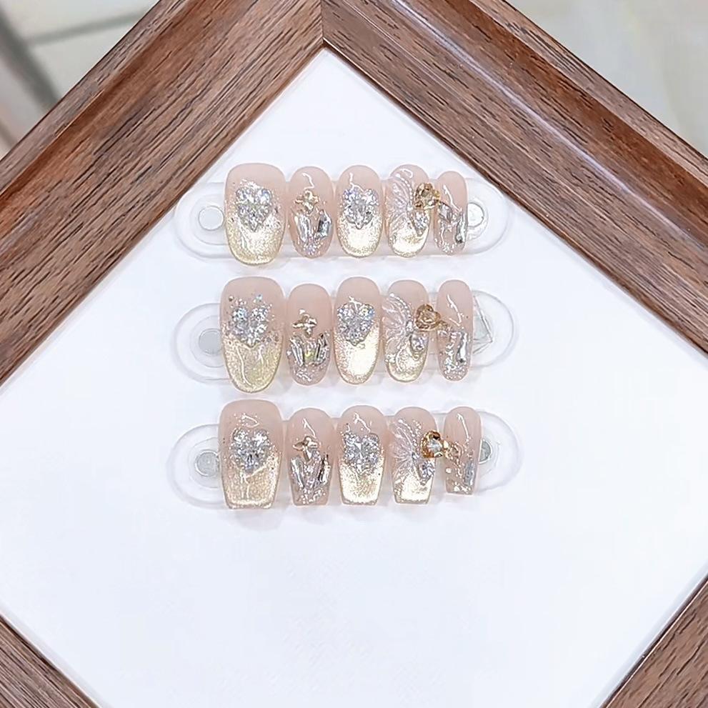 Hand-woven Zircon Love Spring and Summer New Butterfly Butterfly Dance Stardust Cat Eye Nail Sticker large L
Hand-woven Zircon Love Spring and Summer New Butterfly Butterfly Dance Stardust Cat Eye Nail Sticker large L