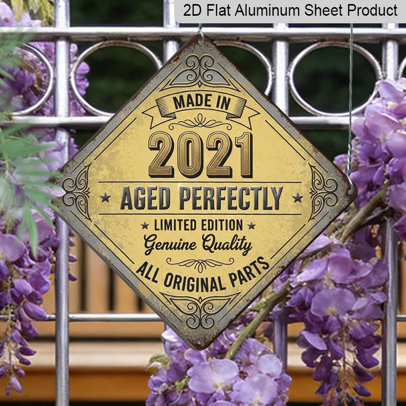 2D Flat, 1pc 2021 Retro Aluminum Sign Suitable for Birth Year Collectors - Vintage Wall Plaque for Outdoor Decor, Garage, Bar, Office - Gift for 2021 20*20cm
2D Flat, 1pc 2021 Retro Aluminum Sign Suitable for Birth Year Collectors - Vintage Wall Plaque for Outdoor Decor, Garage, Bar, Office - Gift for 2021 20*20cm