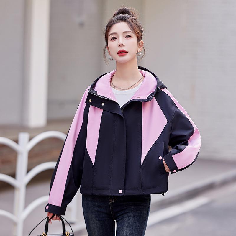 Spring/Autumn 2024 Women s Loose Fit Color Block Patchwork Windbreaker Jacket, Small Size, Style YL623 Small 90-110 jin
Spring/Autumn 2024 Women s Loose Fit Color Block Patchwork Windbreaker Jacket, Small Size, Style YL623 Small 90-110 jin