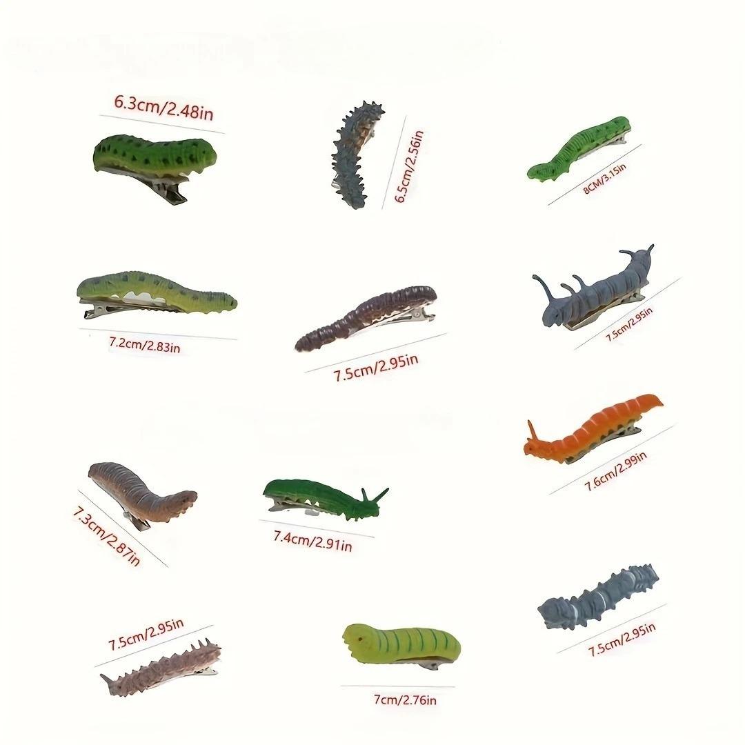 12pcs/set Spooky Hair Clips for Caterpillar Durable Plastic No Batteries Required Perfect for Halloween & Prank Parties
12pcs/set Spooky Hair Clips for Caterpillar Durable Plastic No Batteries Required Perfect for Halloween & Prank Parties