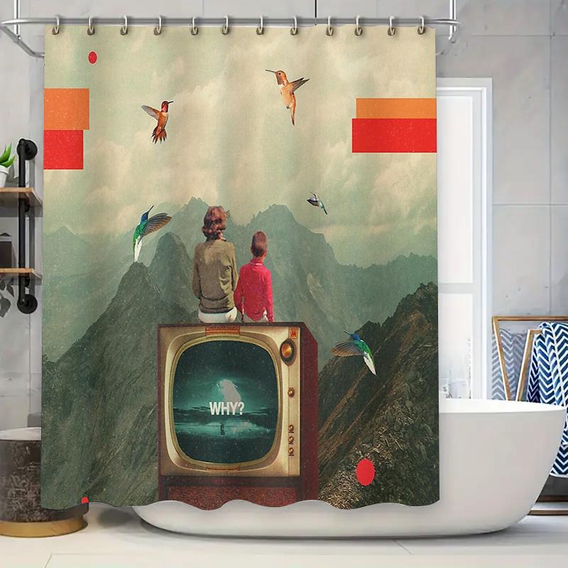 Abstract Tv Boy Landscape Shower Curtain Modern Art Home Decor Bathroom Fabric Backdrop Wall Hanging Tapestry W60H190(CM)-1 Pcs
Abstract Tv Boy Landscape Shower Curtain Modern Art Home Decor Bathroom Fabric Backdrop Wall Hanging Tapestry W60H190(CM)-1 Pcs