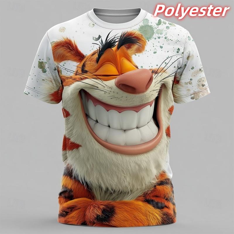 Tiger Bird Mouse Pattern T Shirt For Men Funny Animal 3D Printed Short Sleeve Tees Summer Street Loose Tops Round Neck T-Shirts XS
Tiger Bird Mouse Pattern T Shirt For Men Funny Animal 3D Printed Short Sleeve Tees Summer Street Loose Tops Round Neck T-Shirts XS
