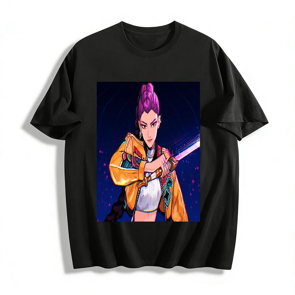 Cyberpunk Style Purple-Haired Sword Girl Print Top Trendy Loose Casual Unisex Long Sleeve T-Shirt Pure cotton T-shirt XXS
Cyberpunk Style Purple-Haired Sword Girl Print Top Trendy Loose Casual Unisex Long Sleeve T-Shirt Pure cotton T-shirt XXS