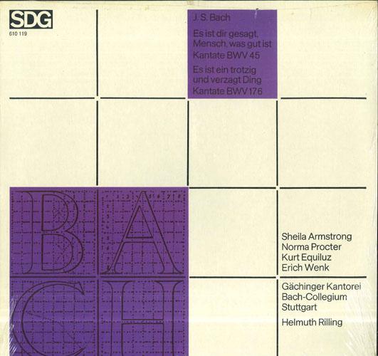 LP Record J.S. BACH SHEILA ARMSTRONG NORMA Es Ist Dir Gesagt Mensch Was Gut 610119 SDG Germany Classical Used
LP Record J.S. BACH SHEILA ARMSTRONG NORMA Es Ist Dir Gesagt Mensch Was Gut 610119 SDG Germany Classical Used