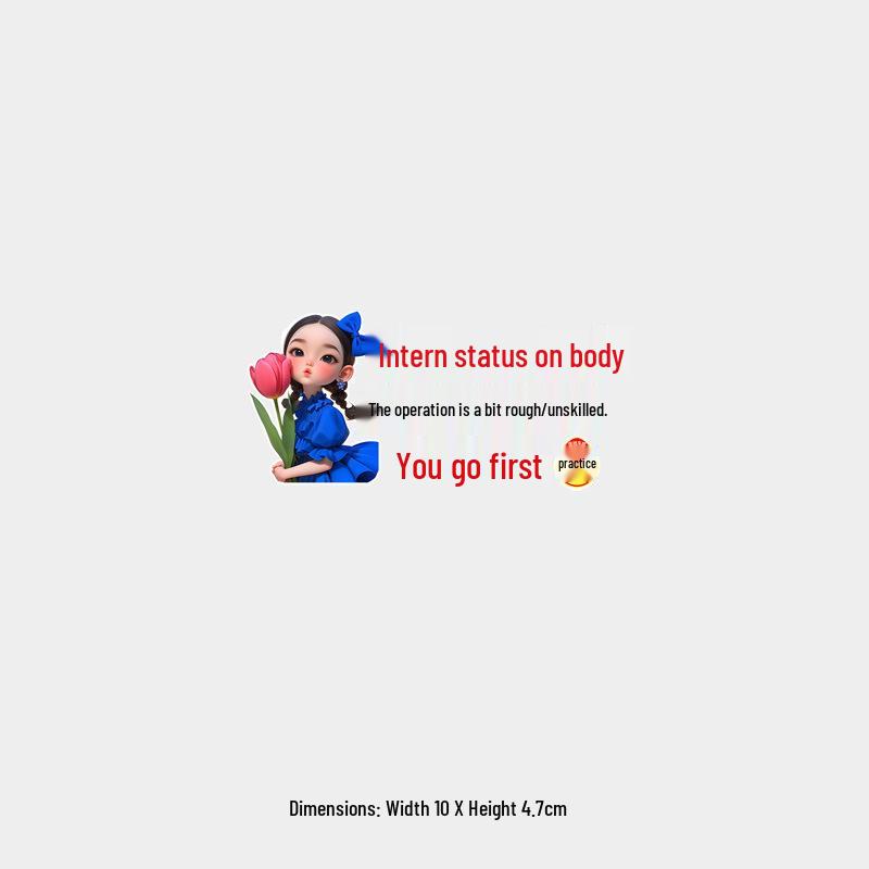 Reflective Car Sticker: Funny New Female Driver Beginner Decal for Rear Windshield
Reflective Car Sticker: Funny New Female Driver Beginner Decal for Rear Windshield