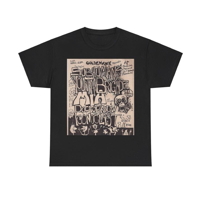 Vintage Punk Rock Show Flyer - Sub Humans Unisex T-Shirt XXXL
Vintage Punk Rock Show Flyer - Sub Humans Unisex T-Shirt XXXL