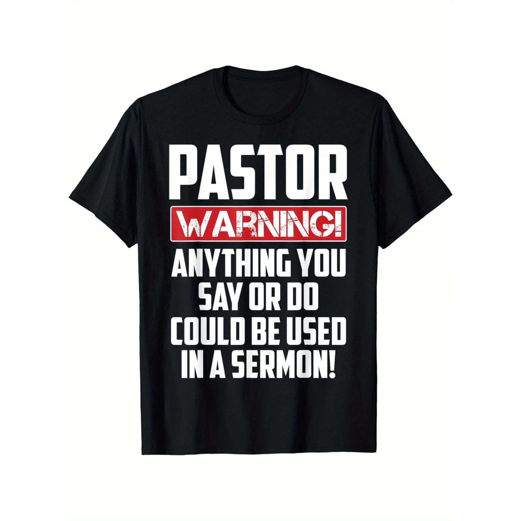 Funny Pastor Gift for Religious Preachers Men Women Church T-Shirt, Unisex Cotton Casual Round Neck Outdoor Short Sleeve T-Shirt XXL чорний
Funny Pastor Gift for Religious Preachers Men Women Church T-Shirt, Unisex Cotton Casual Round Neck Outdoor Short Sleeve T-Shirt XXL чорний