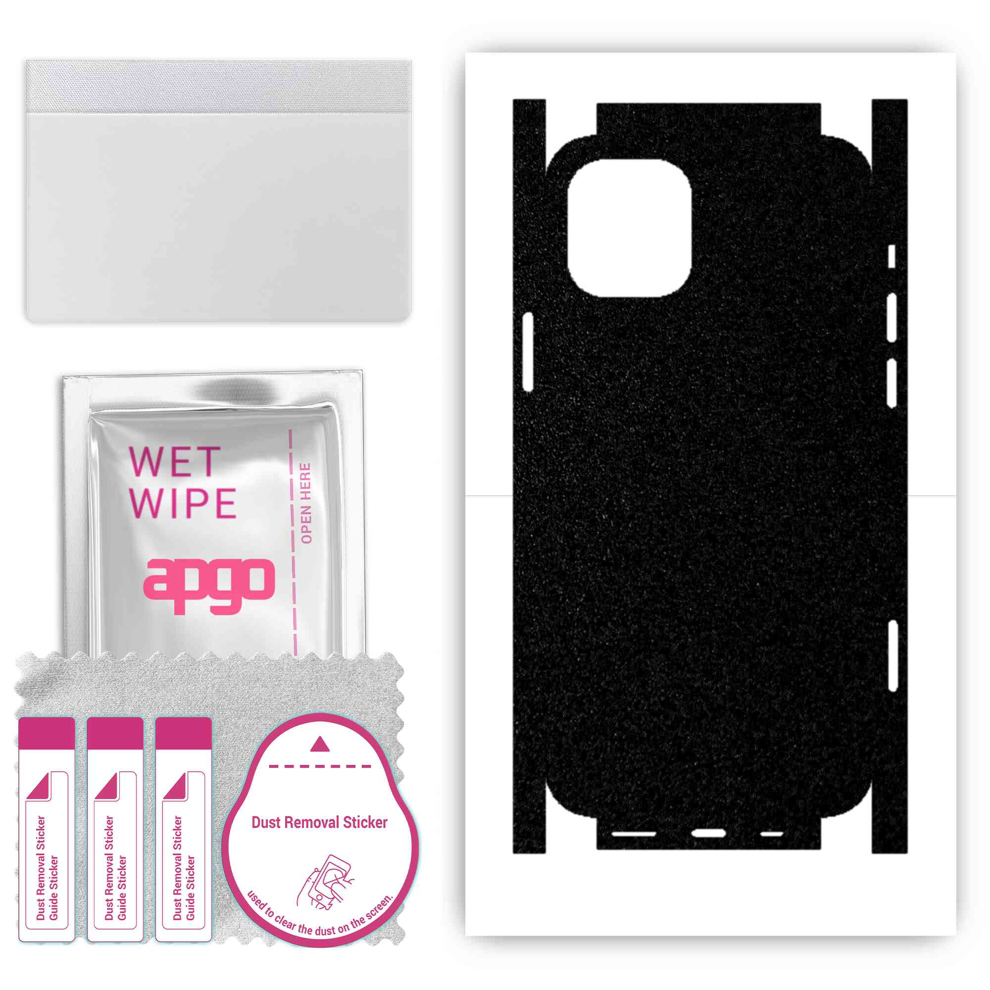 Apgo Protective Skin Sticker for the back+sides compatible with Apple iPhone 12, Full Wrap Film, Foil, Vinyl - Pattern Matte Black
Apgo Protective Skin Sticker for the back+sides compatible with Apple iPhone 12, Full Wrap Film, Foil, Vinyl - Pattern Matte Black