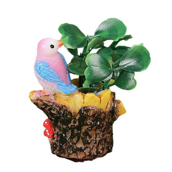 Miniature Fairy Garden Accessory Mini Resin Tree Stump Figurine with Bird And Artificial Plants for DIY Moss Terrariums Crafts Home Decor D
Miniature Fairy Garden Accessory Mini Resin Tree Stump Figurine with Bird And Artificial Plants for DIY Moss Terrariums Crafts Home Decor D