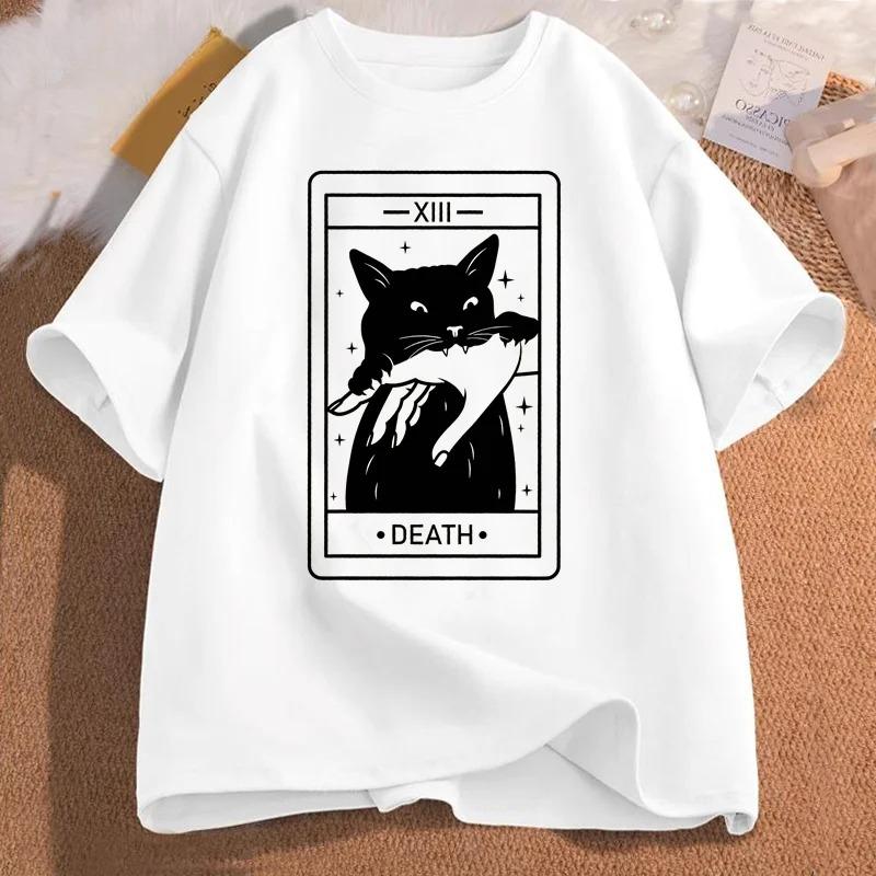 Tarot Death Witch Cat Tshirt Womens Fun Tarot Tshirt Cat Mom Tshirt Crazy Lover Cat Lady Tshirt Clothing Women Clothing Y2K 4XL
Tarot Death Witch Cat Tshirt Womens Fun Tarot Tshirt Cat Mom Tshirt Crazy Lover Cat Lady Tshirt Clothing Women Clothing Y2K 4XL