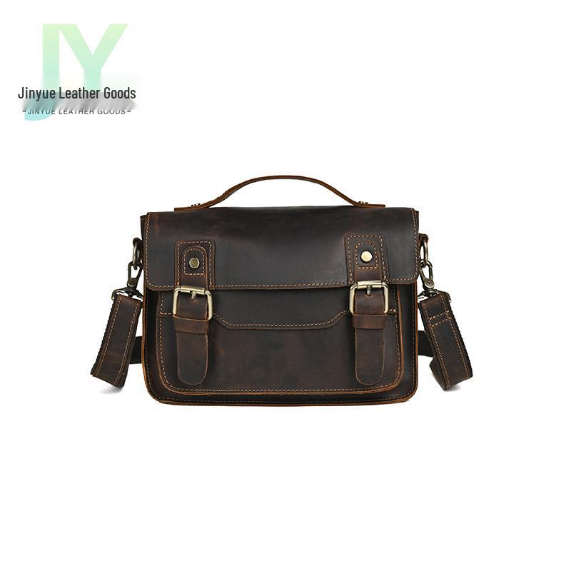 Unisex Crazy Horse Leather Crossbody Bag, Top Layer Cowhide, Trendy Square Messenger and Universal Shoulder Bag.
Unisex Crazy Horse Leather Crossbody Bag, Top Layer Cowhide, Trendy Square Messenger and Universal Shoulder Bag.