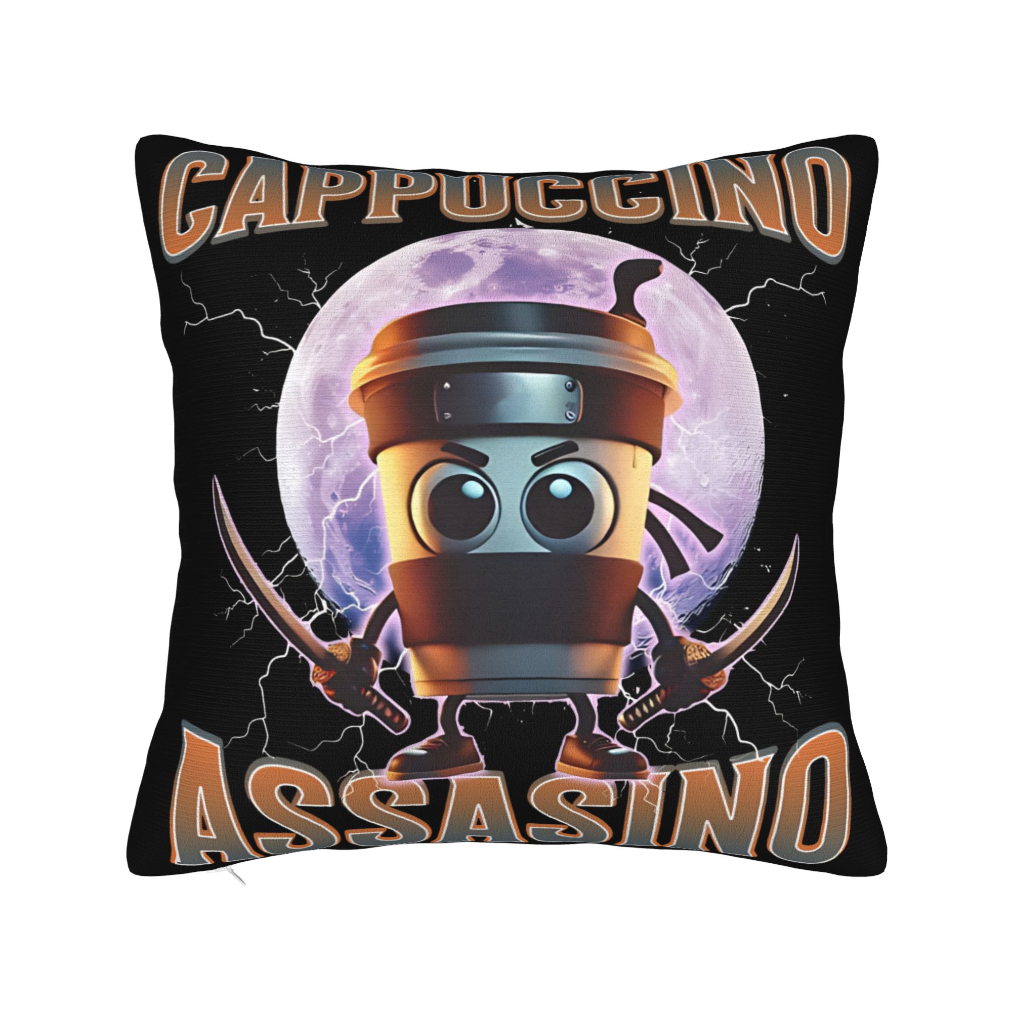 Cappuccino Assassino Funny Italian Brainrot Pillowcase Soft Cushion Cover Decorative Pillow Case Cover Home Zippered 40*40cm 30cmx30cm
Cappuccino Assassino Funny Italian Brainrot Pillowcase Soft Cushion Cover Decorative Pillow Case Cover Home Zippered 40*40cm 30cmx30cm