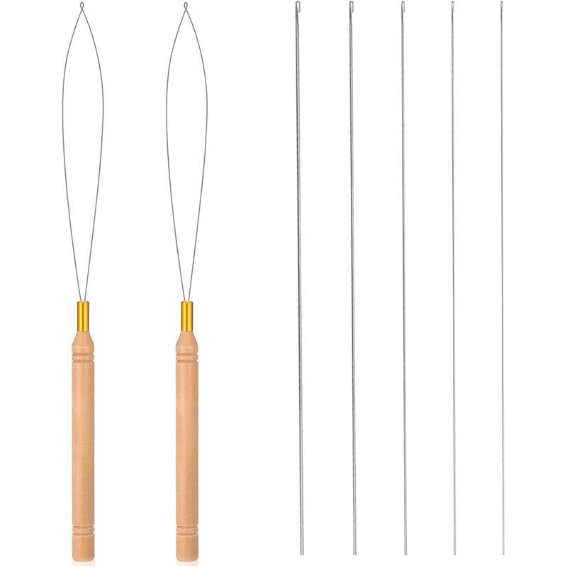Bead Threader For Jewelry Making 5 PCS Beading With 2Pcs Wooden Handle Threaders, Beaded Bracelet, Yarn Spinner
Bead Threader For Jewelry Making 5 PCS Beading With 2Pcs Wooden Handle Threaders, Beaded Bracelet, Yarn Spinner