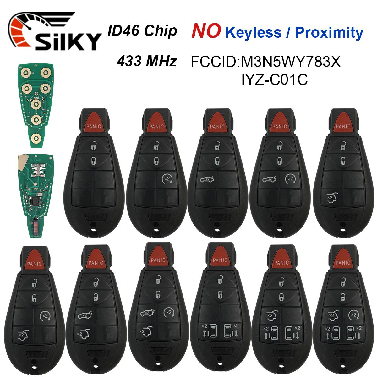 SilKY 433Mhz 7941 Remote Car Key Fob M3N5WY783X For Chrysler Town & Country Jeep Grand Cherokee Dodge Caravan Journey
SilKY 433Mhz 7941 Remote Car Key Fob M3N5WY783X For Chrysler Town & Country Jeep Grand Cherokee Dodge Caravan Journey